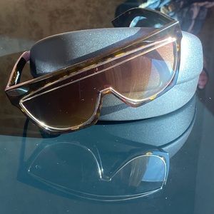 Authentic Loewe Masque/Shield Tortoise Sunglasses